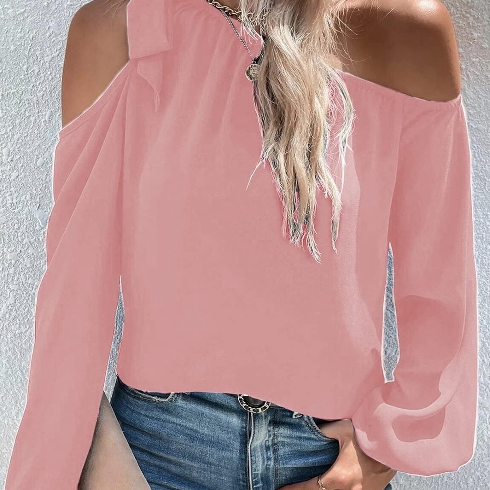 Bengbobar Off Shoulder Long Sleeve Blouse